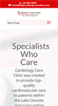 Mobile Screenshot of cardiologycareclinics.com